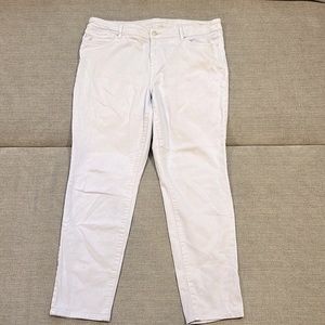 Chico’s Platinum Jeggings Light Lavender Jeans Size 14 EUC